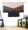 Large Macramé Wall Hanging – Black Tie-Dye Geometric Boho Yarn Tapestry, Handmade Bohemian Wall Décor for Home, 59" W x 35" L